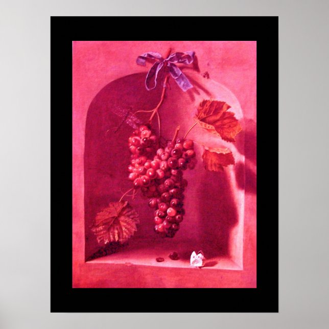 Poster FRUTAS DA SEASON - PROSPERITY rosa - roxo (Frente)