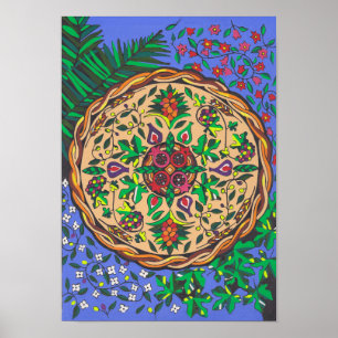 Poster Frutas de Israel Mandala
