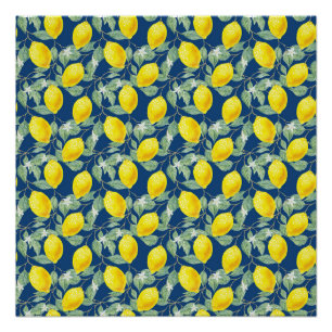 Póster Frutas DE LEMÃO NO PAÍS AZUL