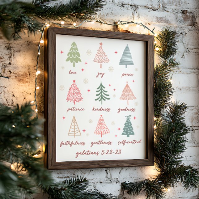 Poster Frutas de Natal A Bíblia Espírito Galáctico Versa (Criador carregado)