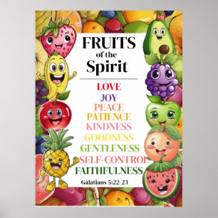 Poster Frutas do Espírito