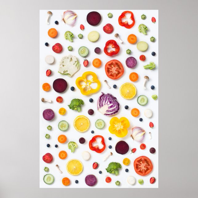 Poster Frutas e produtos hortícolas (Frente)
