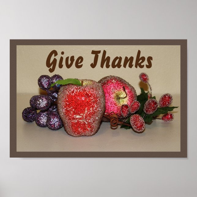 Poster Frutas festivas 8"x12' (Frente)