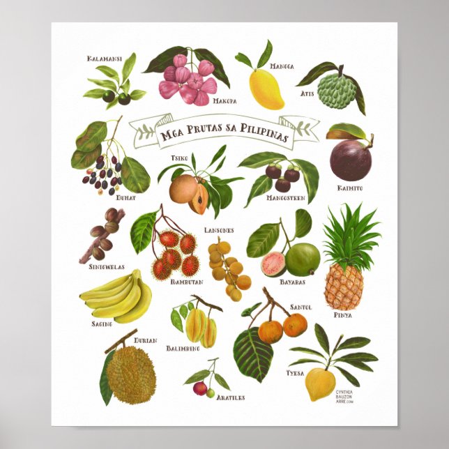 Poster Frutas nas Filipinas (Frente)
