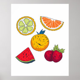Poster Frutas por Nico 