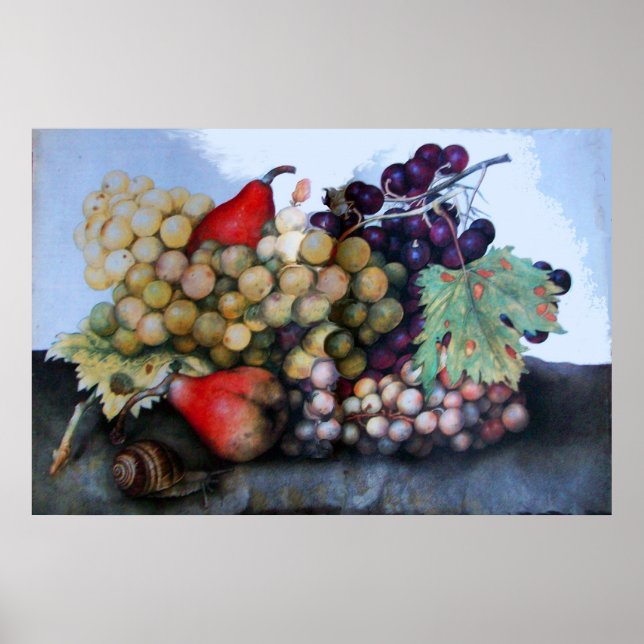 PÓSTER FRUTAS/UVAS E PERAS DA SEASON (Frente)