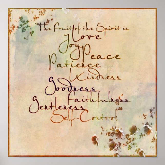 Poster Fruto do Espírito   (Frente)