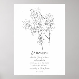 Poster Fruto do Espírito Romanos 15:5 Escritura Bíblia