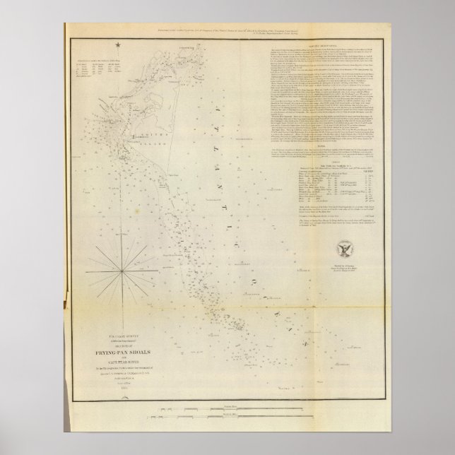 Póster FryingPan Shoals, Rio Cape Fear (Frente)