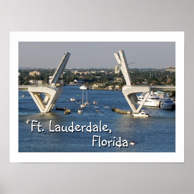 Poster Ft Lauderdale, Florida (Frente)
