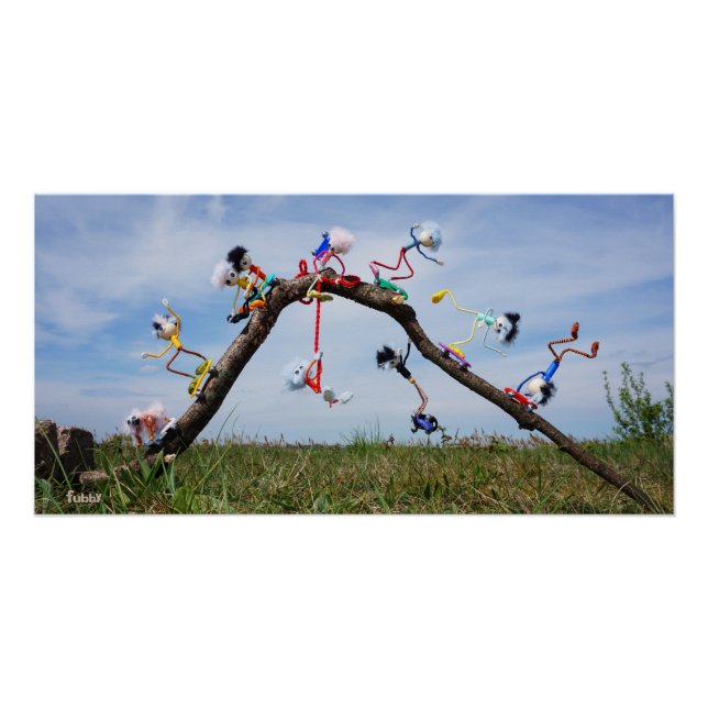 Póster Fubby's die aan het Skaten zijn. (Frente)