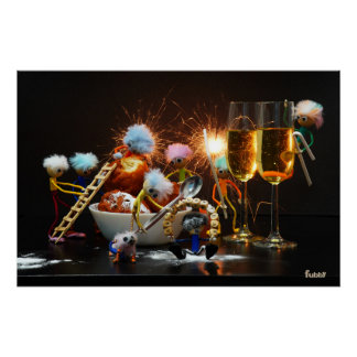 Póster Fubby's met Jaarwisseling bij feestdagen.
