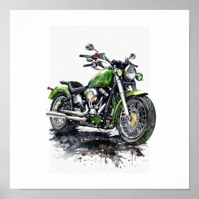 Poster  Fuel Your Freedom – Motorcycle Sticker (Frente)