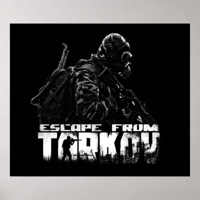 Poster Fuga da PMC de Tarkov (Frente)