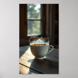 Poster Fuga de cerveja - Uma montanha na minha taça