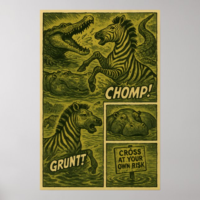 Poster Fuga de Zebra Selvagem - Comédia Retroativa sobre  (Frente)