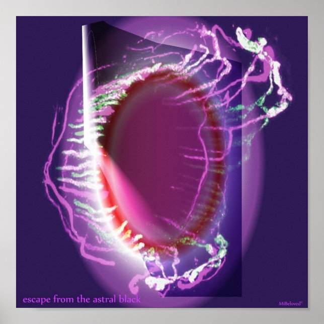 Póster fuga do negro astral (Frente)