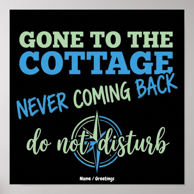 Poster Fui para a Cabana e Nunca Mais Volto Compas Divert (Frente)