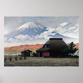 Poster Fuji de Narusawa Kawase Hasui 1952