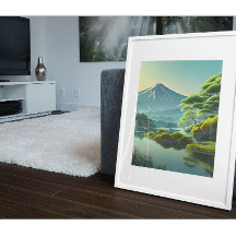 Fuji From Tago Bay - Japonês Landscape Wallart