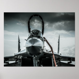 Póster Fulcro polonês de Fortce MIG-29 do ar