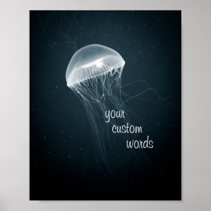 Poster Fulgor das medusa com texto personalizado
