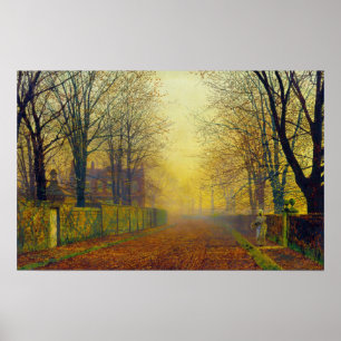 Poster Fulgor de noite de John Atkinson Grimshaw