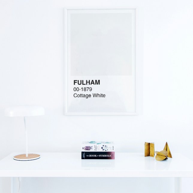 Póster Fulham Cottage White - Limite Branco (Criador carregado)
