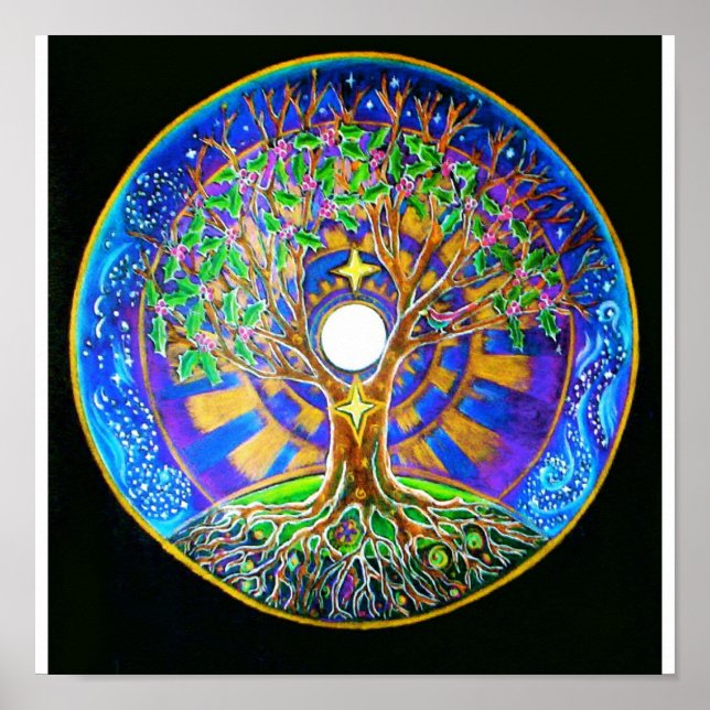 Poster Full Moon Mandala (Frente)