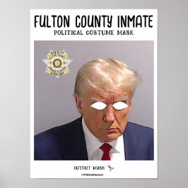 Poster Fulton County Inmate Costume Mask