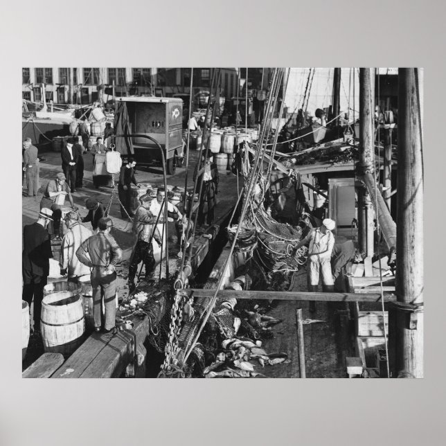 Póster Fulton Fish Market: 1939 (Frente)