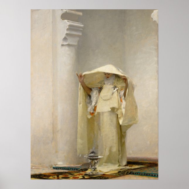 Poster Fumaça de Ambergris por John Singer Sargent (Frente)