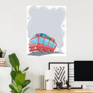 Poster Fumaça de sopro de viagem