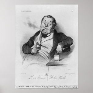 Póster fumador verdadeiro, physionomique de Galerie da