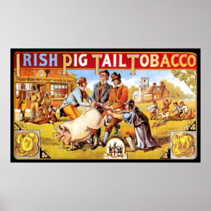 Poster Fumagem De Cigarro De Porco Irlandês