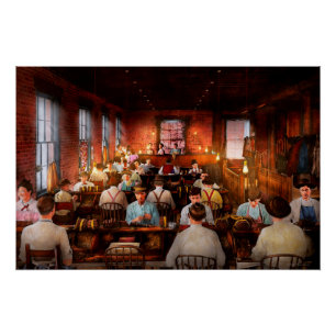 Póster Fumante - Charutos enrolados à mão 1909