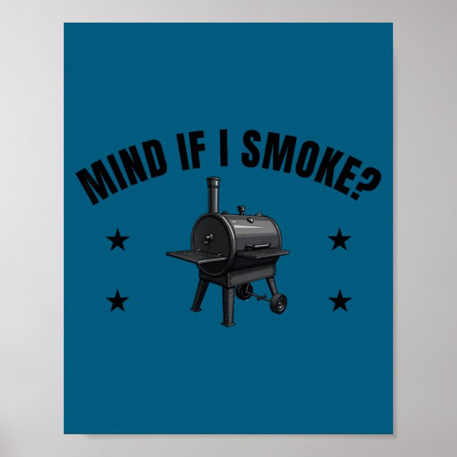 Poster Fumante de carne fofa, você se importa se eu fumar (Frente)