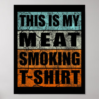 Poster Fumante De churrasco Considerado Retroativo - Vint