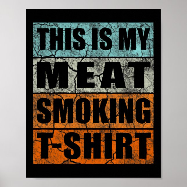 Poster Fumante De churrasco Considerado Retroativo - Vint (Frente)