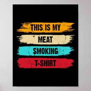 Poster Fumante De churrasco Considerado Retroativo - Vint