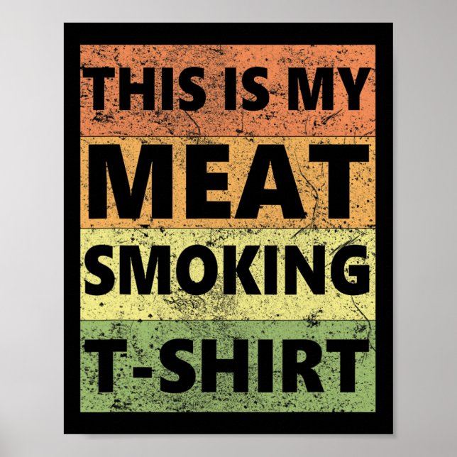 Poster Fumante De churrasco Considerado Retroativo - Vint (Frente)