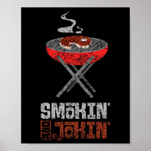 Poster Fumante E Jokin Grelha Churrasco De Grelha
