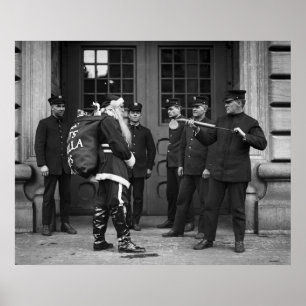 Poster Fumigating Santa Claus, 1920s