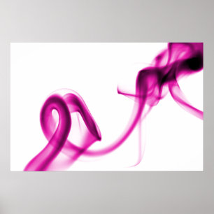 Póster Fumo cor-de-rosa