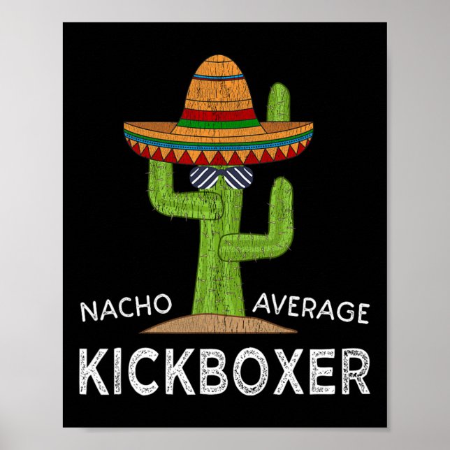 Poster Fun Hilarious Kickboxer Meme Funny Kickboxing  (Frente)