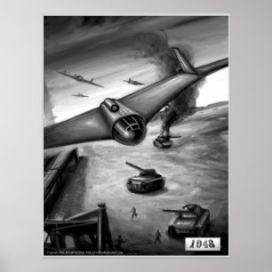 Póster Funcionamento de bombardeio E-555