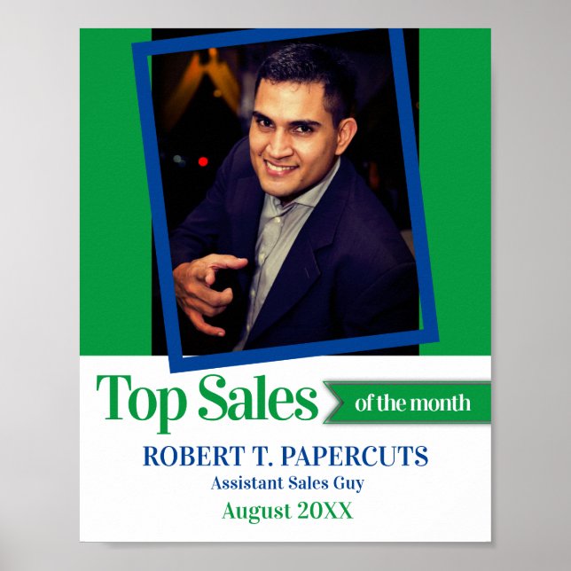 Poster Funcionário de fotografia personalizado do certifi (Frente)