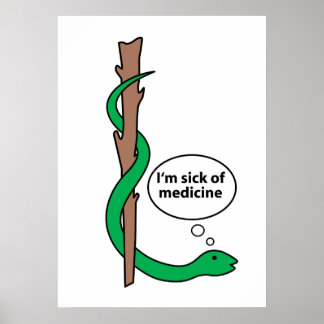 Poster Funcionarios Humorístico de Asclepius