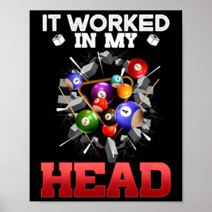Poster Funcionou Na Minha Cabeça, Engraçado Jogador De Bi
