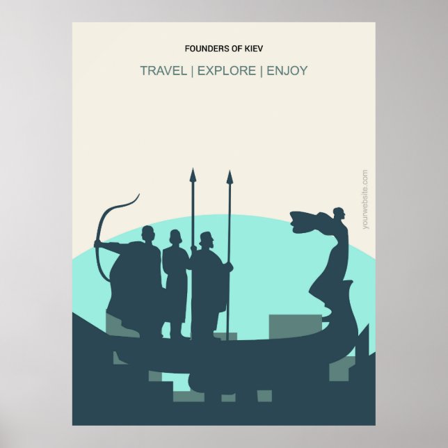 Poster Fundador de Kiev (Frente)